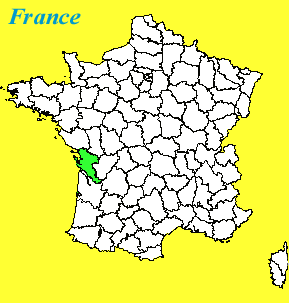Carte France, Charente-Maritime
